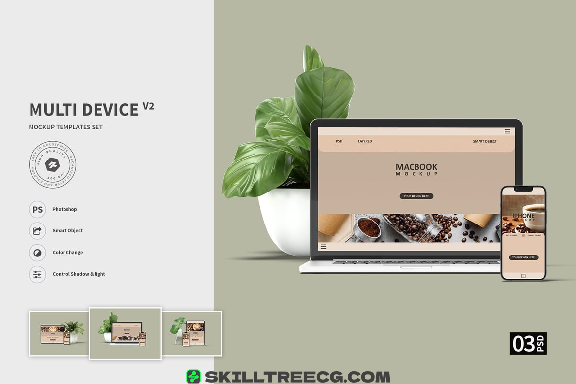 Multi Device vol.02 - Mockup（672666）-技能树